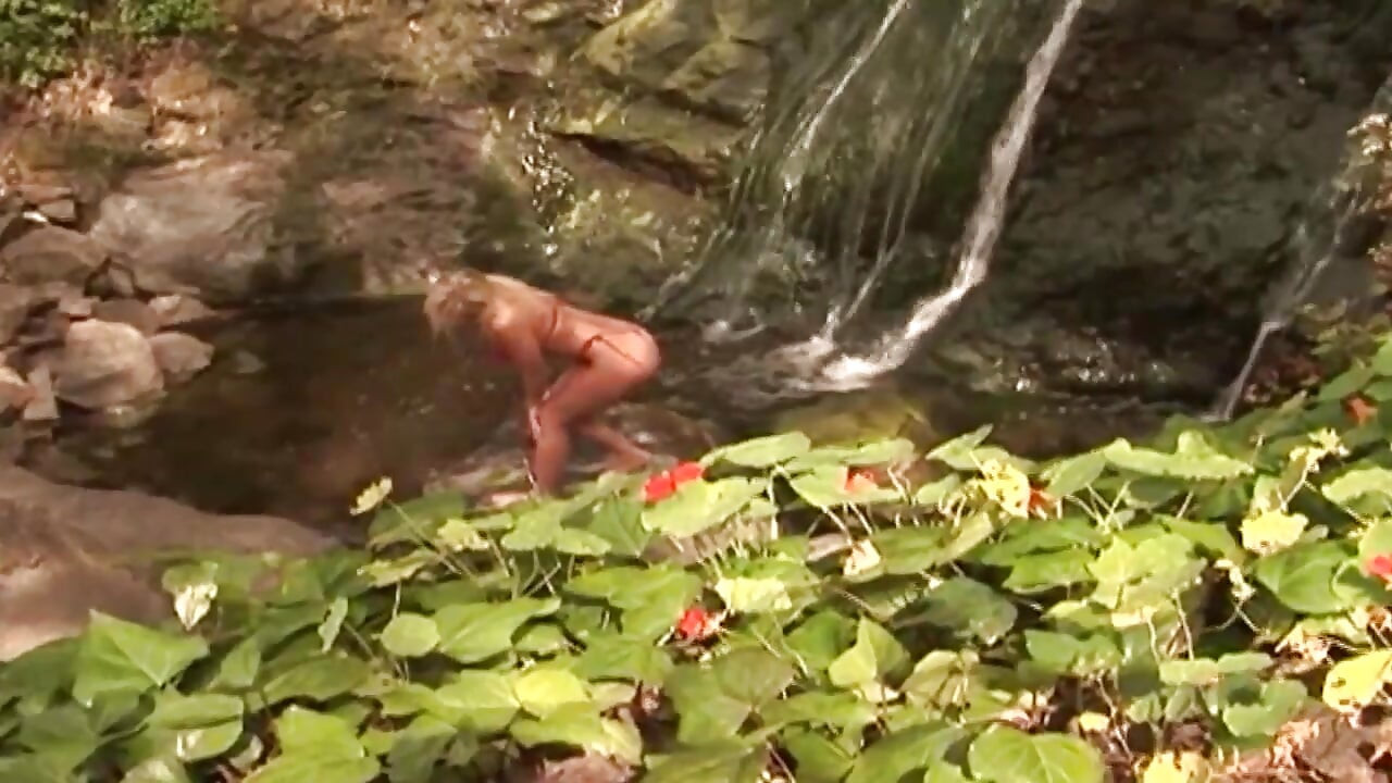 Blonde girl alone in the forest, finded out and banged by a black cock