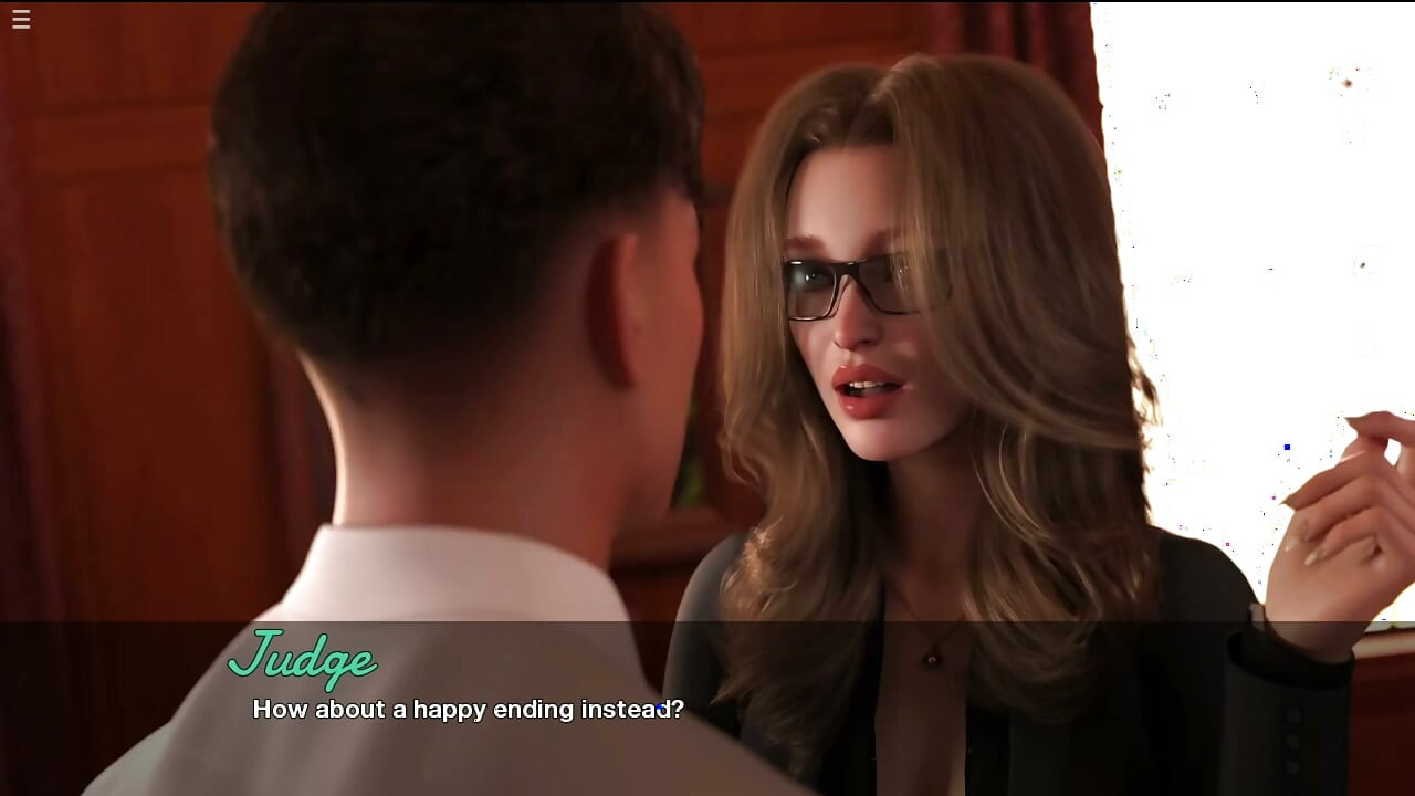 A lawyer with a big cock fucks a beautiful female judge.