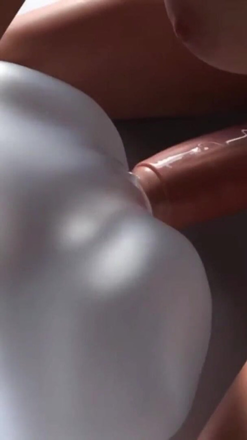 Stepson Caught Shemale Stepmom Fucking His Sex Doll Pussy With Huge Cock | Clip 2