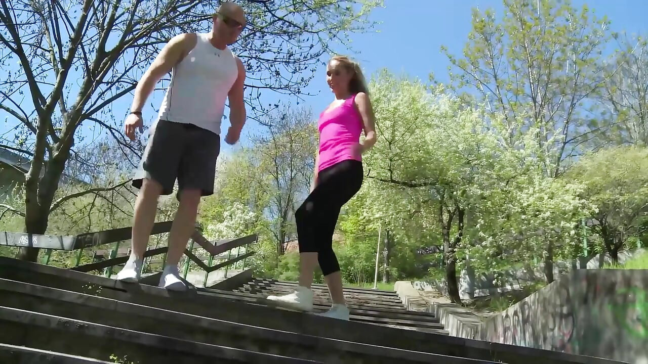 Personal Teen Trainer Intense Workout Fuck