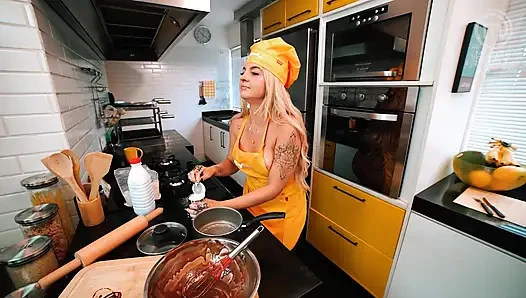 Hot lesbian Latinas cooking - Part 2 - SFW