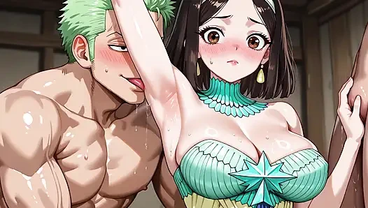 Zoro (OP) x Amaryllis (Dr.Stone)