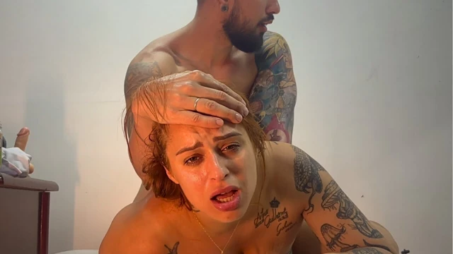 Redhead Moaning Madly Taking Thick Cock in Tight Ass - Facial Reaction