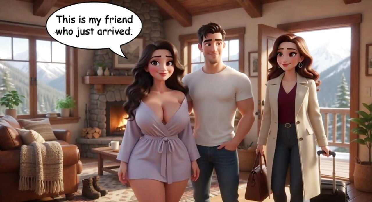 Kevin finds passion with his stepmother during a long winter absence (AI generated)