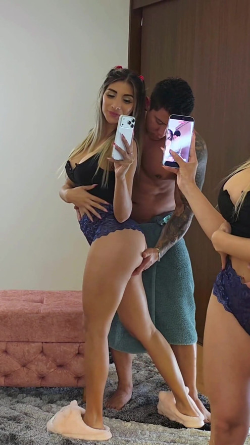 CUCKOLD! If the husband doesn't have time for her, the brother-in-law takes care of fucking her! CUM IN MOUTH! | Clip 1