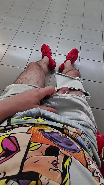 Thick Bulgarian cock is getting hard on the subway.