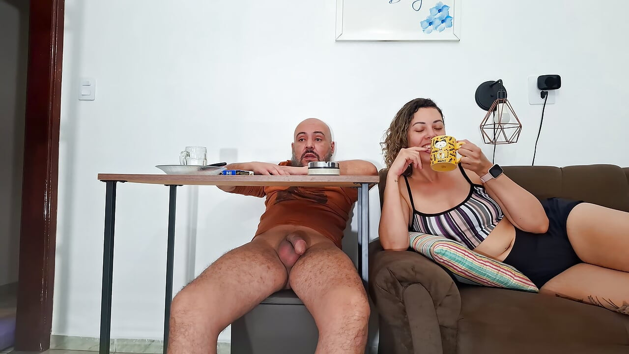 She loves playing with my cock while I watch soccer.