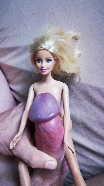Barbie doll in pantyhose gets facial