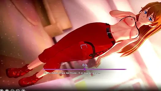 Hentai fantezim - Evangelion'dan Asuka ile pembe amcığını sikme anlaşması