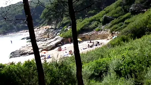 Outside fucking big dick sucking