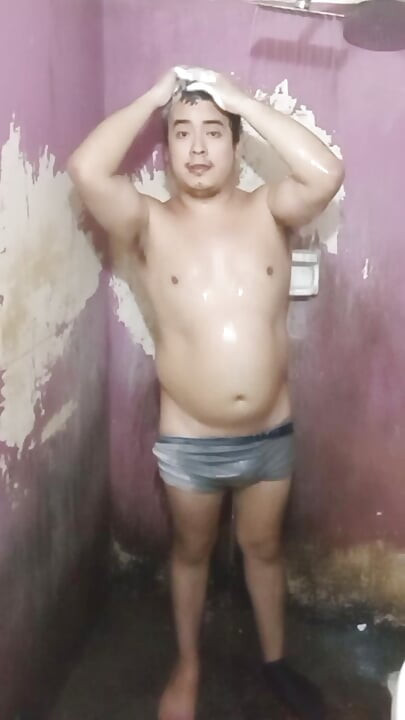 Jesus shirtless in boxer making goose cupcake smoothie of this 2026