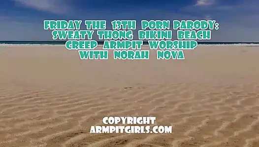 Friday the 13th Porn Parody Sweaty Armpit Worship with Norah Nova