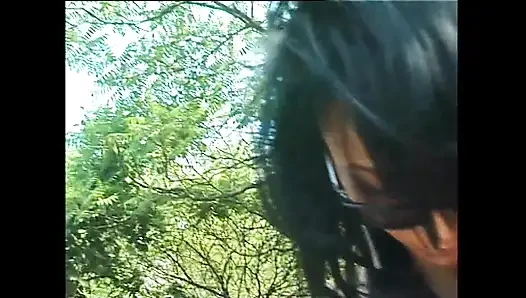 Beautiful Sexy Brunette MILF with Small Tits Masturbates Her Pussy at th...