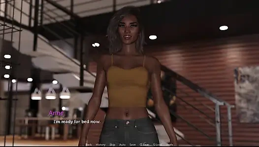 Das abenteuerlustige paar 112 Anne hat ihre Aktivitäten in der Boutique und im Salon gemacht