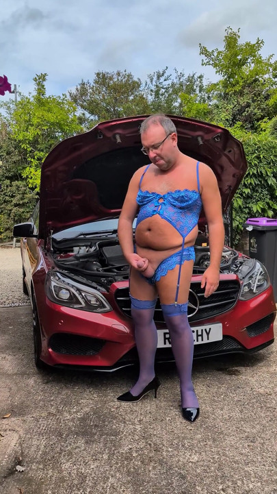 Having Fun Whilst Cumming on My Car