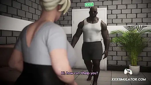 Sie reitet den BBC, während ihr freund zuschaut und nach jedem creampie immer noch um mehr bittet