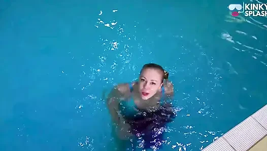 Swim & Play in Pvc Mac, Latex and Heels