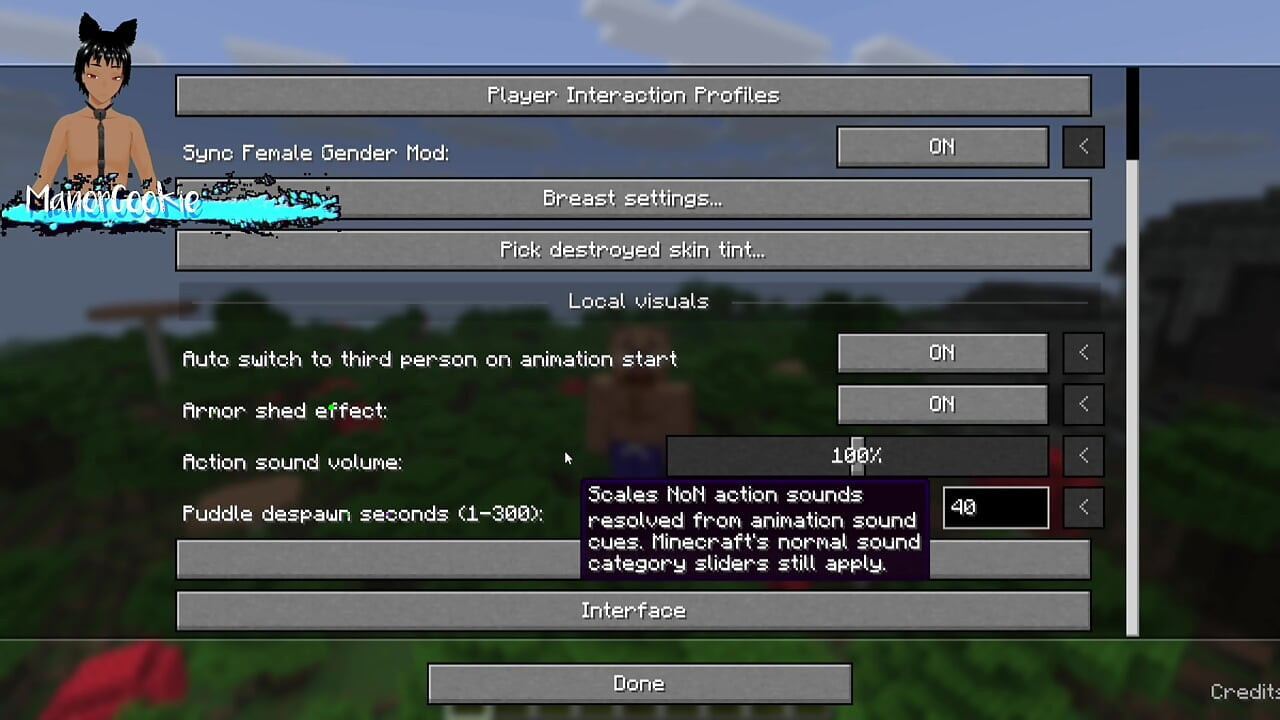 Minecraft mod Needs of Nature - Steve and alex masturbating and showing off some features! Like Cum!