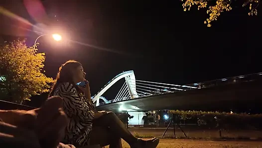 Seorang eksibisian datang ke pelacur di tempat. Dia tidak tahu apa yang harus dilakukan dengannya.