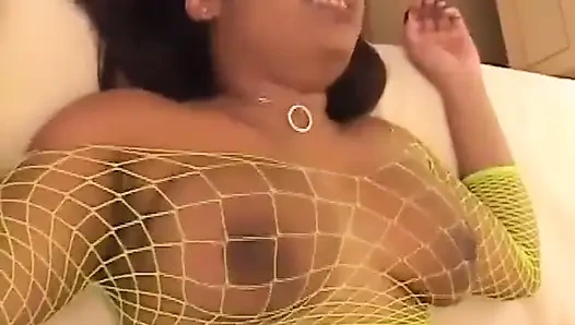Big boobs black chubby pussy fucking in the bedroom