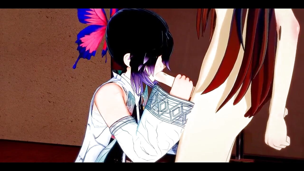 Demon Slayer futanari - shinobu x nezuko hardsex - japani eshiyaee Manga anime Game Porn