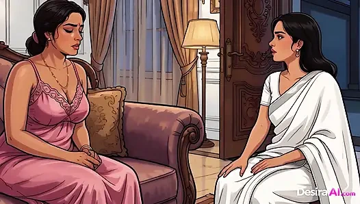 Jaya Melts in His Arms, Taking Him Deep in Every Slow Thrust - AI Generated