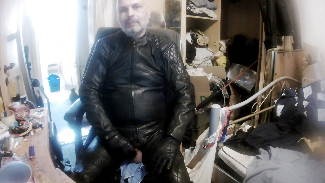in leather