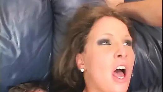 All Natural Babe and 2 Fine Dicks up Her Ass