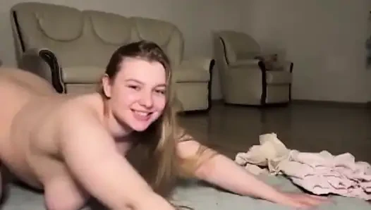 Jucielussie ile çılgın fışkırtma ve mastürbasyon