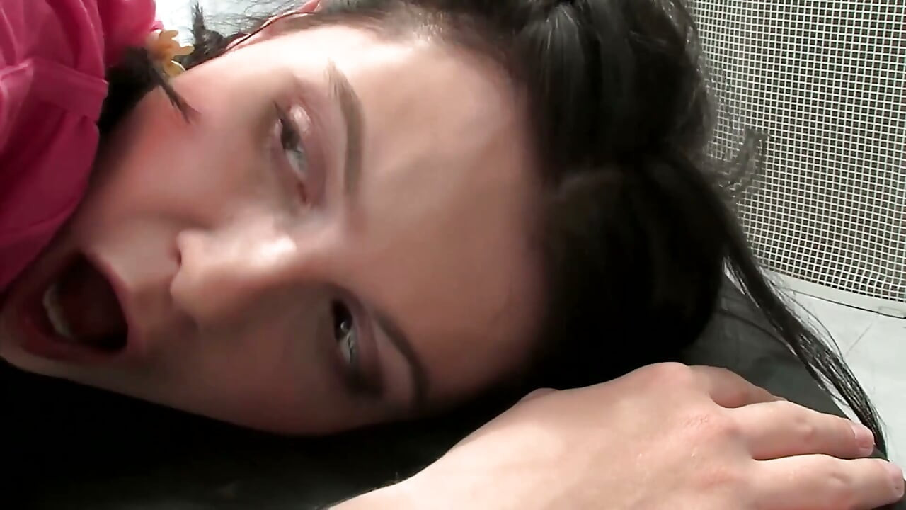 Andrea Face Fucked Hard and Taken Doggy Style
