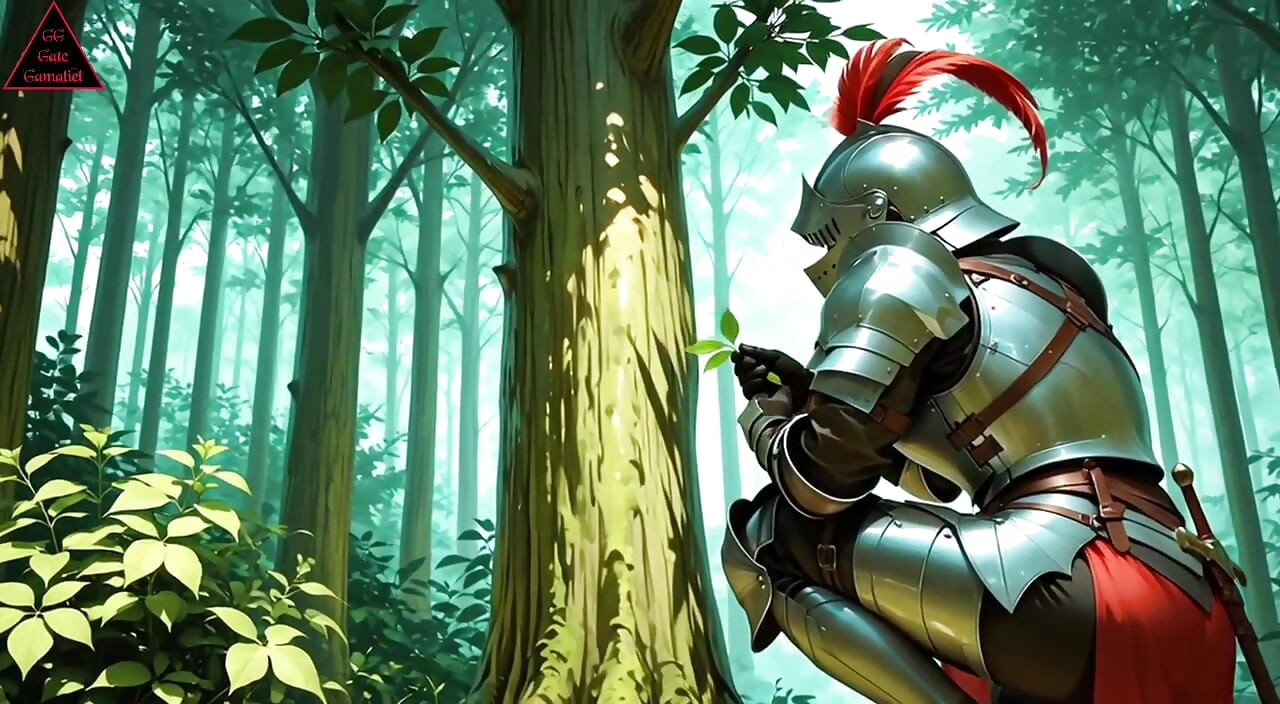 Voyeur Knight Watches Nymph Touch Her Wet Pussy. Then She Pulls Him In for Hard, Dripping Forest Fucking  ( AI Generated )