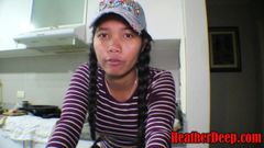 18-tygodniowy tajski nastolatek heather głębokie pielęgniarka głębokie gardło