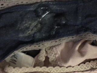 Found step mom's dirty panties so I cum in them