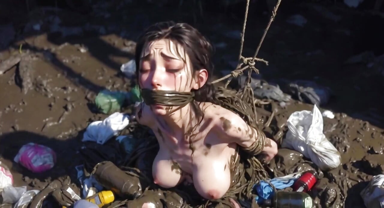 Trash Bondage Poniženje - Očajna Žena Žudi za Svršavanjem Unutra