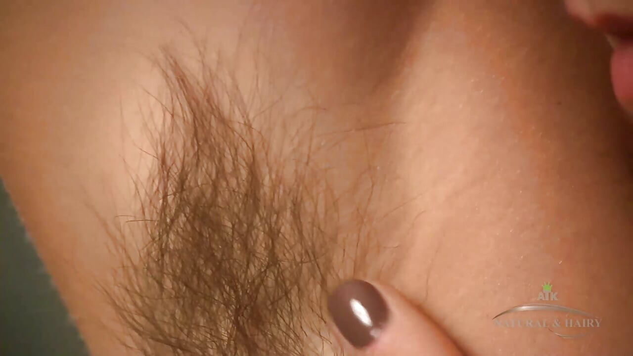 Katie Zucchini Fuzzy Everywhere Plays with Thick Bush and Licks Hairy Armpits Panties