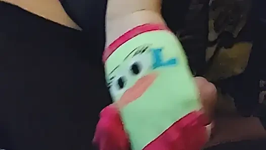 #2 Disney Sockjob Sock Footjob - Chip Sock Job - Cartoon Sock Handjob Cum