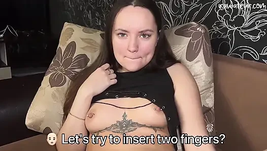 Russian Casting Couch Audition: Naughty Amateur Babe Gets Creampied with Buttplug Play!