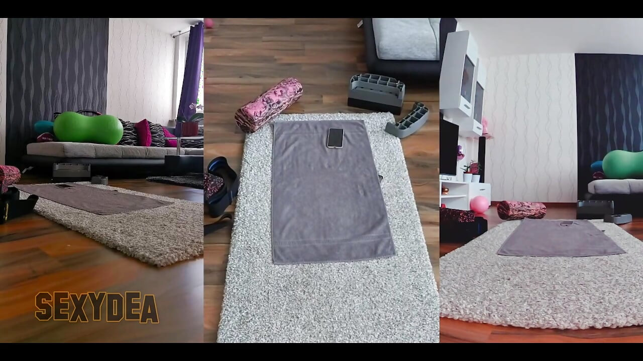 Üçlü kamera hissi: yaramaz çıplak egzersiz için bana katıl!