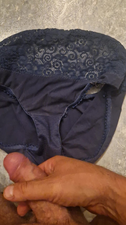 Playing with panties from my mother-in-law
