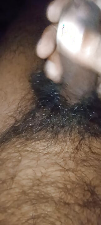 Big thick black cock force jerking precum show