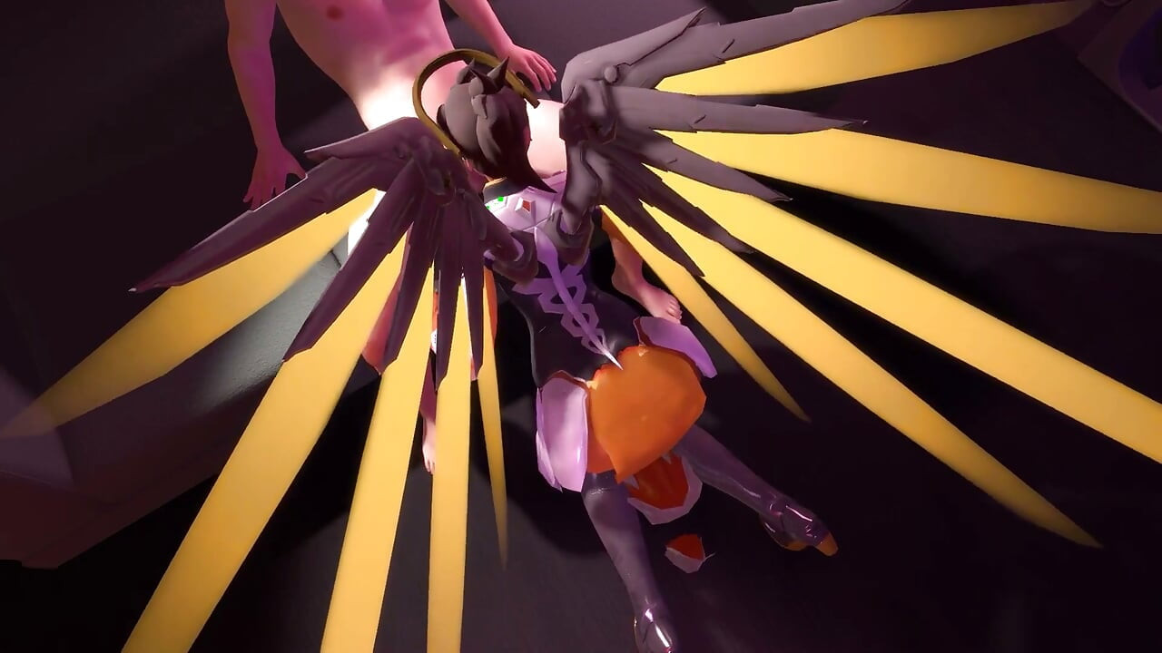 Mercy Sucks Dick on Her Knees in POV Overwatch Parody