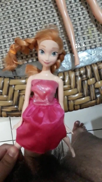 under my dress from my barbie doll