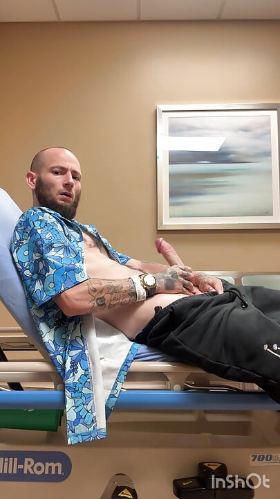 Timmy tussin ends up in hospital giving himself exam.