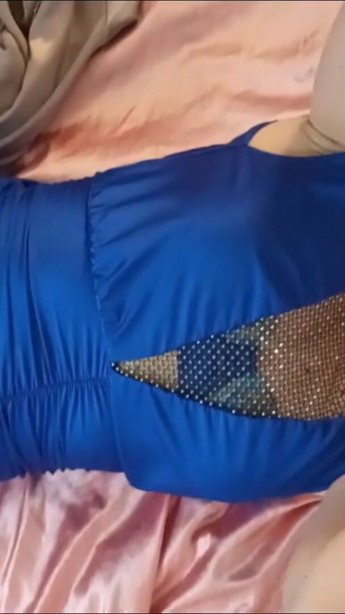 2221 (01) - French Amateur, Lycra Dress, Satin Lingerie, Facial | Clip 1