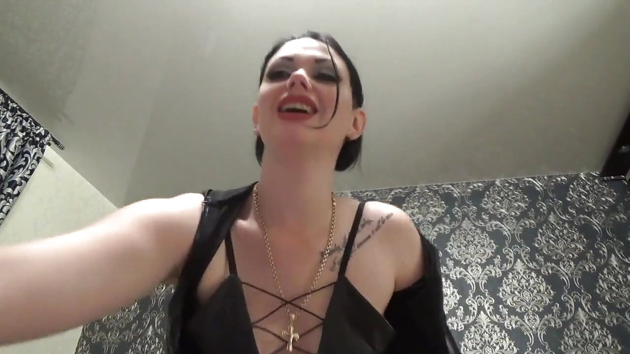 Cum for me slut while I am pegging you with big strapon!