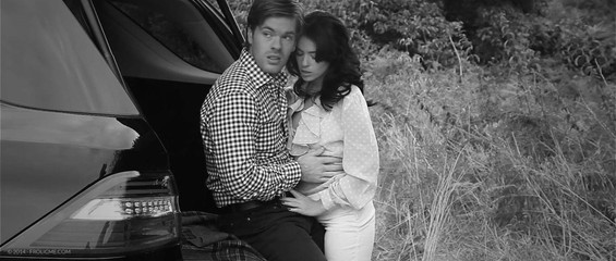 Couple Outdoor in bw