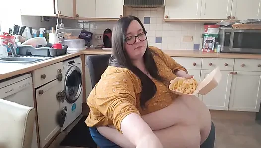 Ssbbw vs godzilla burger makan
