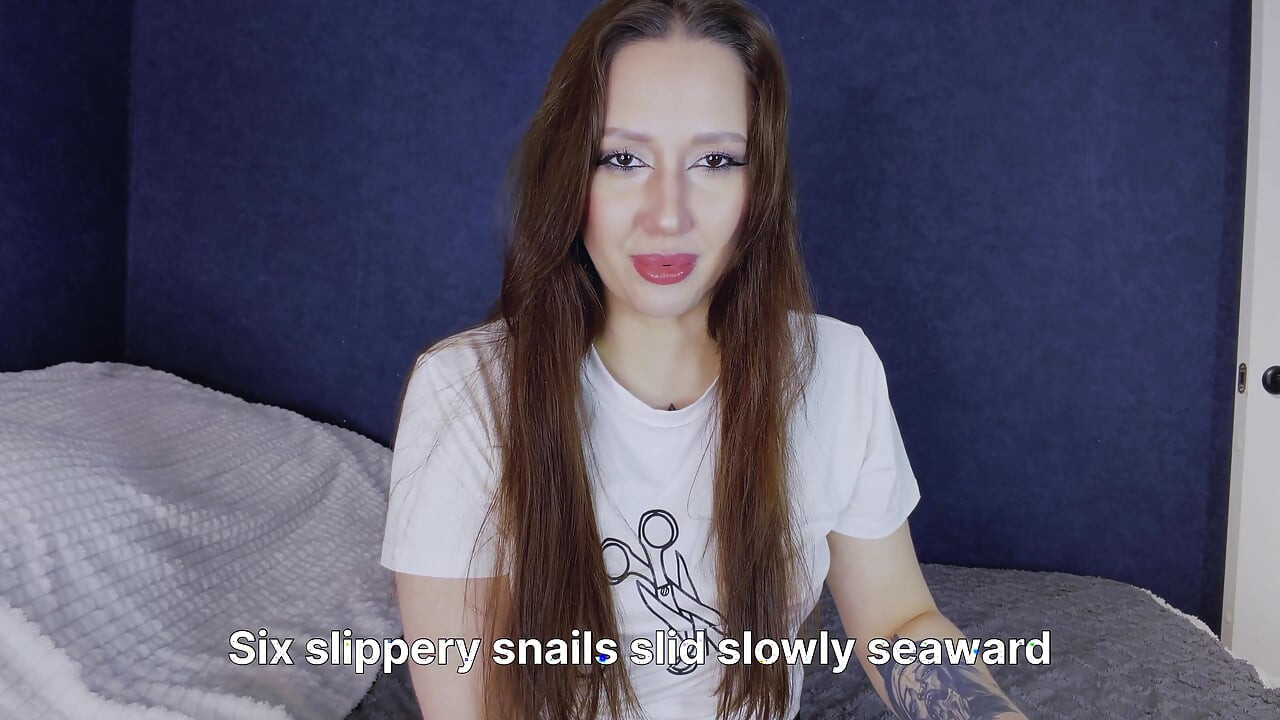Breaking News Asian Woman Tells Tongue Twisters in English
