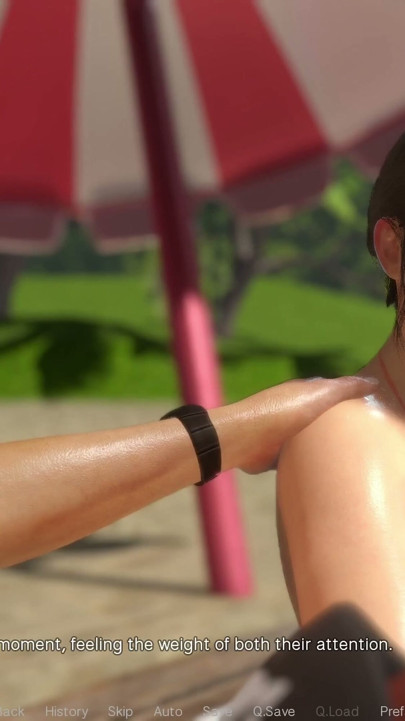 Friendly Housewife by White Foam - Getting Drilled by an Old Man, on the Beach, Behind Her Husband 12