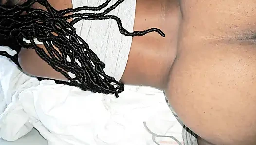 Stepmom's Taboo Bedroom Visit : Sloppy blowjob and messy cumshot on her Big Ass after Deep Doggy Pounding